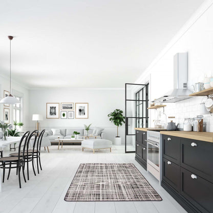 Tapis Panthea noir - 66 x 201 cm | Tapis de zone Panthea noir - 66 x 201 cm