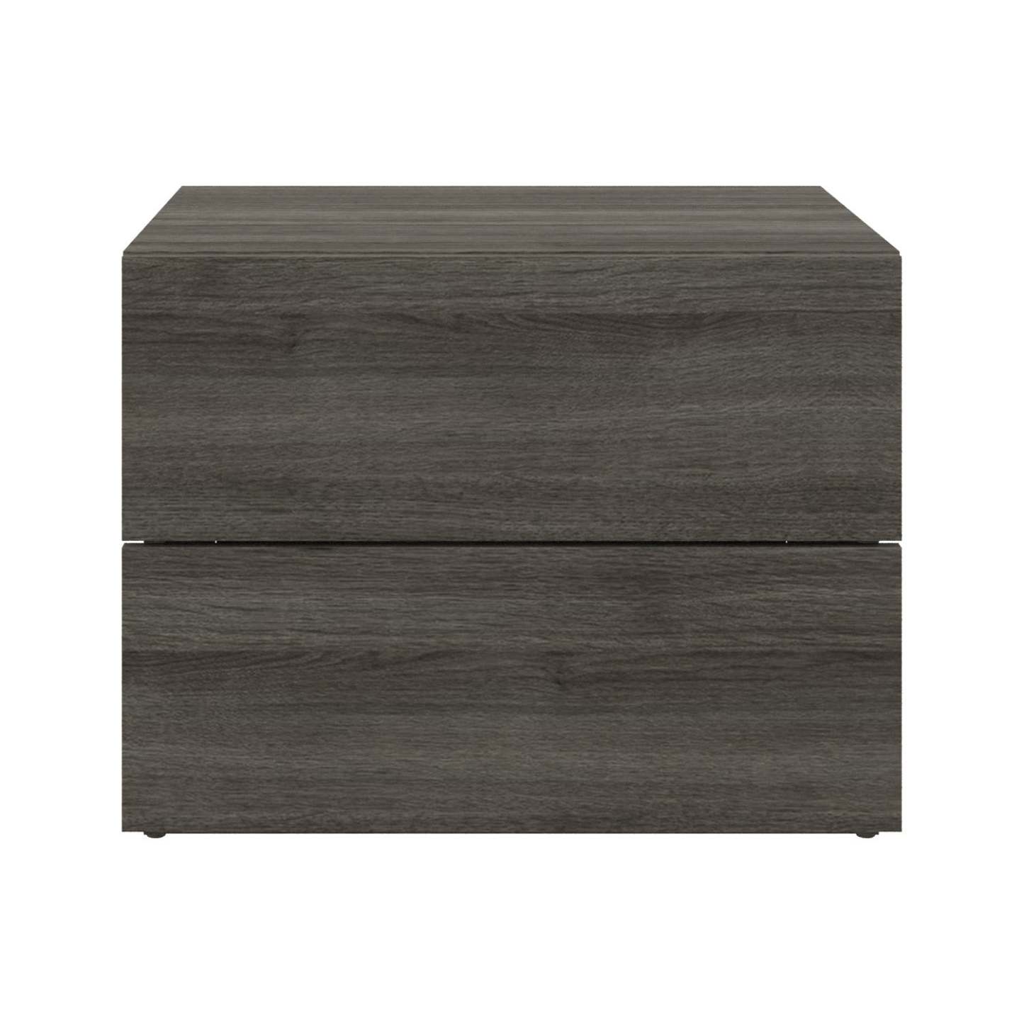 Nordika James Nightstand with 2-Drawers - Grey Oak|Table de nuit James Nordika à 2 tiroirs - chêne gris