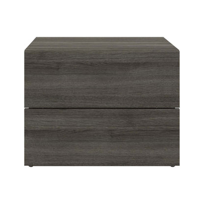 Nordika James Nightstand with 2-Drawers - Grey Oak|Table de nuit James Nordika à 2 tiroirs - chêne gris
