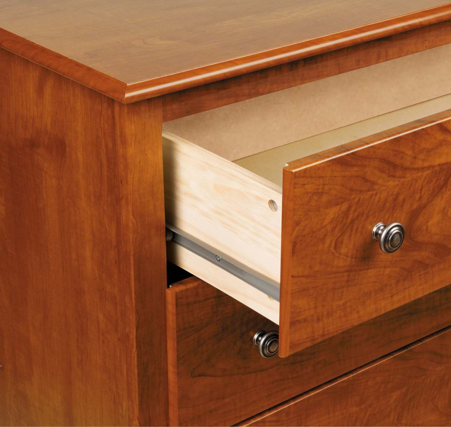 Monterey Tall 2-Drawer Nightstand - Cherry|Table de nuit haute Monterey à 2 tiroirs - cerisier