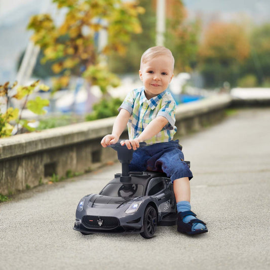 Qaba Voiture Électrique Sous Licence Maserati Gt2 6 V Pour Enfants, Alimentée Par Batterie, Avec Ran