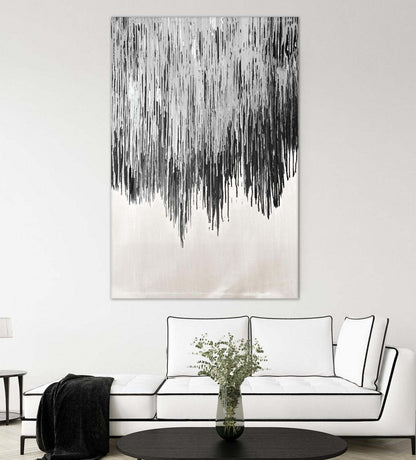 Œuvre d'art murale géante « Stained Shower II » 72 x 48