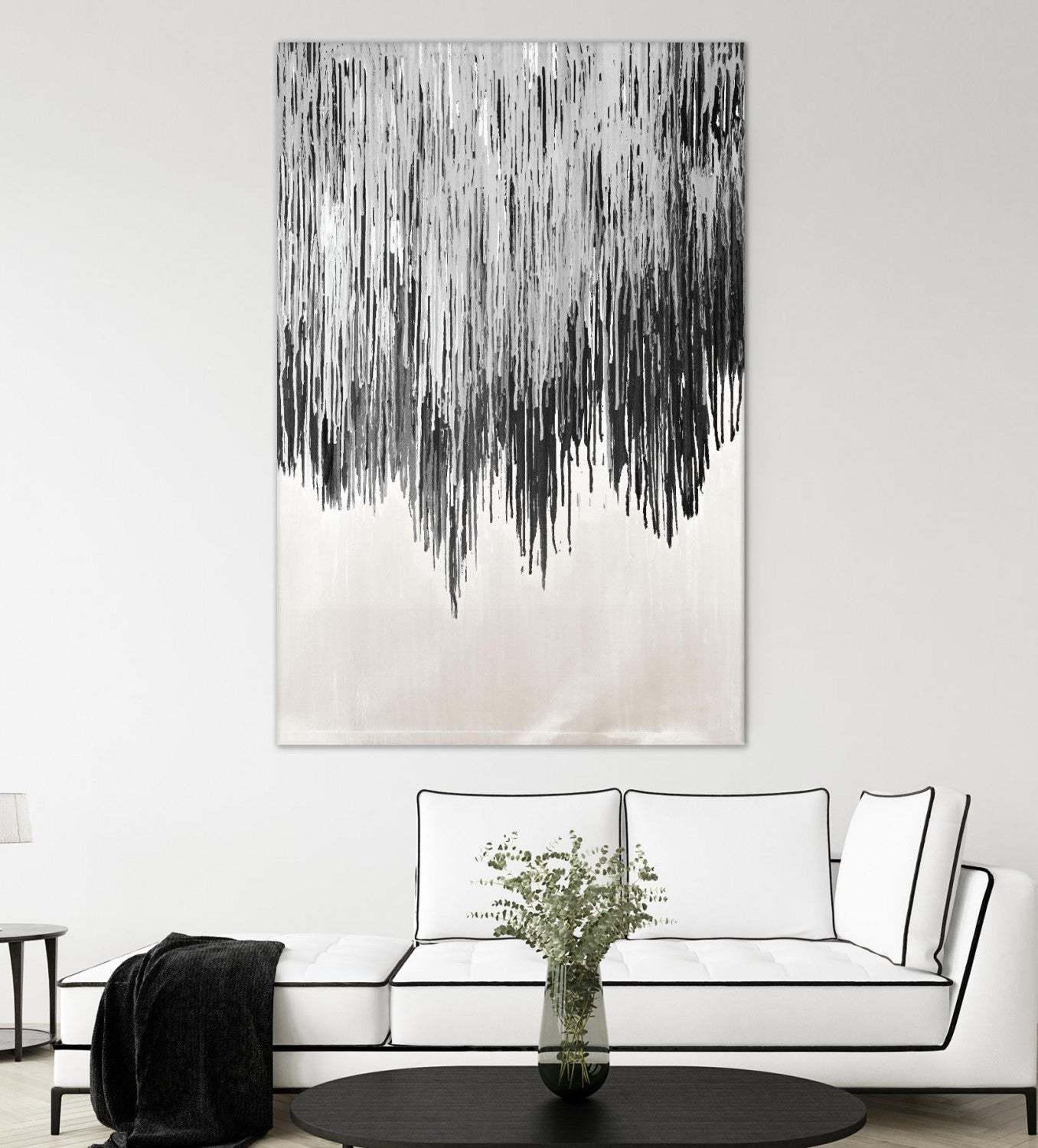 Œuvre d'art murale géante « Stained Shower II » 84 x 54