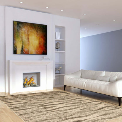 Arusha ivoire / gris 6'7 x 9'6 tapis de zone|Carpette Arusha ivoiregris 6 pi 7 po x 9 pi 6 po|D26YBNT0