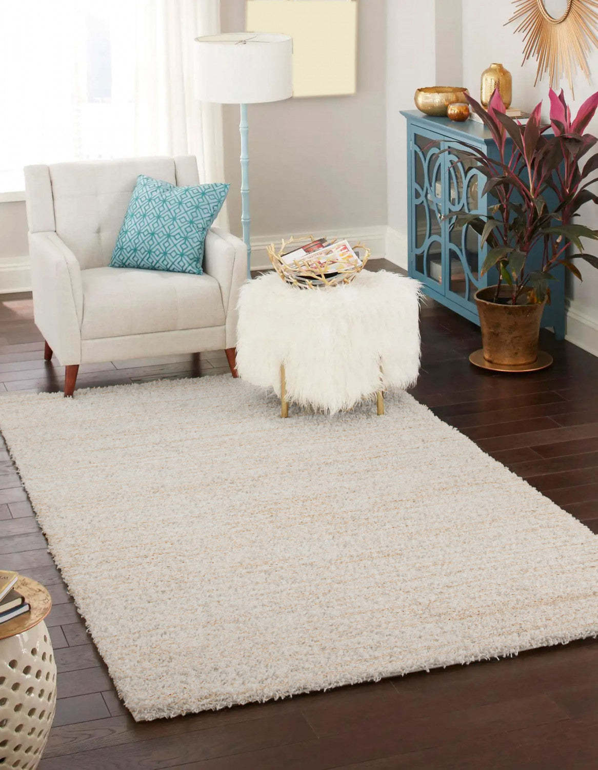 Tapis Yeti ivoire/beige - 5'0 X 8'0 | Tapis Yeti ivoire et beige - 5 pi 0 po x 8 pi 0 po
