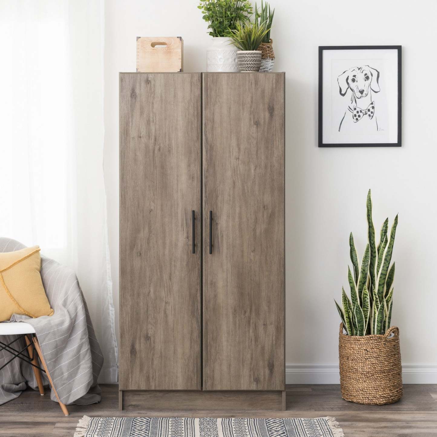 Armoire-penderie Elite 32 - Drifted Grey|Armoire-penderie Elite de 32 po - gris délavé