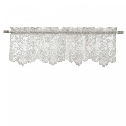 Habitat Limoges White Sheer Rod Pocket Flat Cantonnière - 55 x 15|Cantonnière plate transparente passe-tringle Limoges blanche d'Habitat - 55 x 15