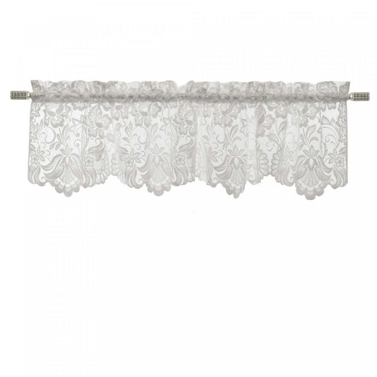 Habitat Limoges White Sheer Rod Pocket Flat Cantonnière - 55 x 15|Cantonnière plate transparente passe-tringle Limoges blanche d'Habitat - 55 x 15