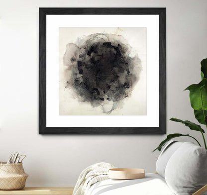 Positives And Negatives I Matted and Framed Black 36x36 Wall Art|Œuvre d’art murale encadrée noire et mate « Positives And Negatives I » 36 x 36