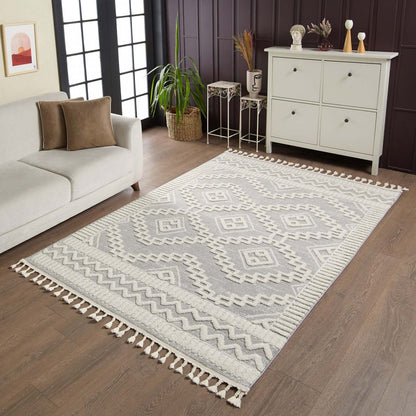 Quinto Moroccan Quatro Shag Area Rug - 2'7 x 8'|Tapis à poil long Quinto Moroccan Quatro - 2 pi 7 po x 8 pi