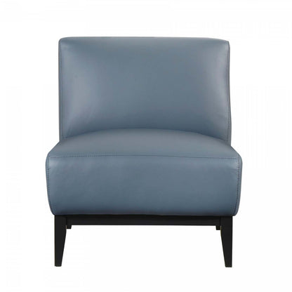 Fauteuil d'appoint Murdock en cuir bleu | Fauteuil D'appoint Murdock En Cuir Bleu