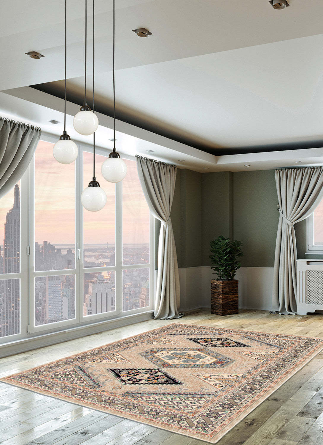 Quincy Ivory Area Rug - 5'3 x 7'3|Tapis Quincy ivoire - 5 pi 3 po x 7 pi 3 po |D2B6UN6Z