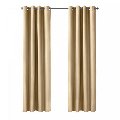 Thermaplus Alpine Taupe Blackout Grommet Curtain Panel - 52 x 84|Panneau de rideau occultant à œillets Alpin taupe de Thermaplus - 52 x 84