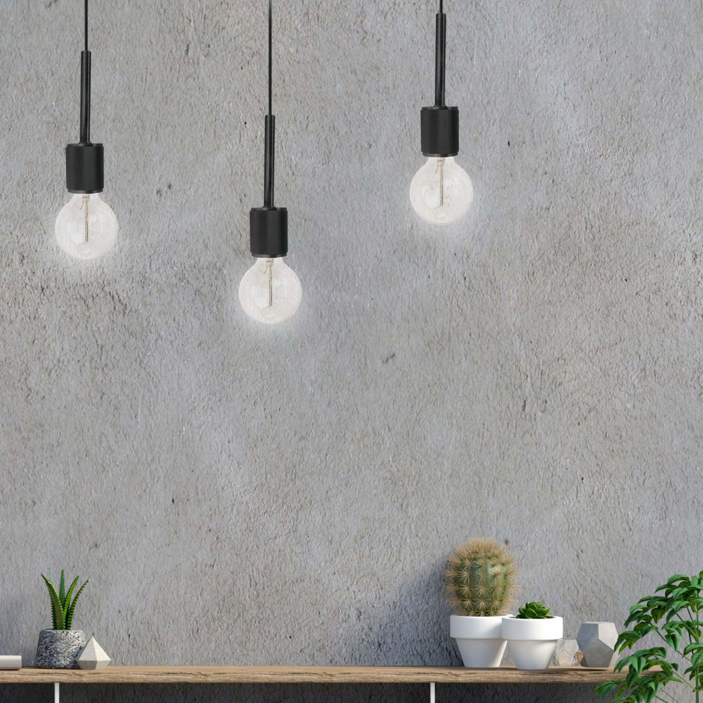Dainolite Roswell 1 Light Pendant Small Matte Black Lamp|Petit luminaire suspendu Roswell de Dainolite avec finition noire mate et 1 ampoule