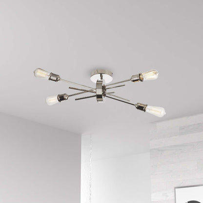 Dainolite Nebraska 4 Light Wall Sconce Burnished Chrome Finish Lamp|Applique murale Nebraska de Dainolite avec fini chromé poli et 4 ampoules