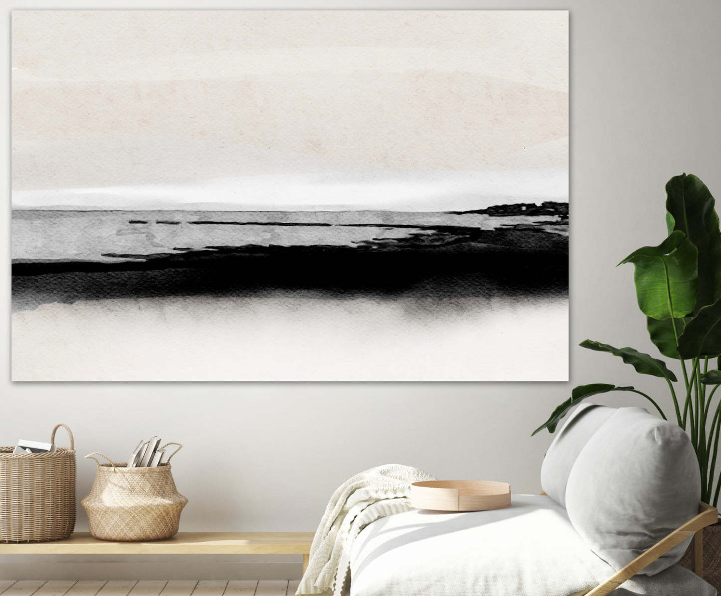 Œuvre d'art murale géante « Forms I » 72 x 48