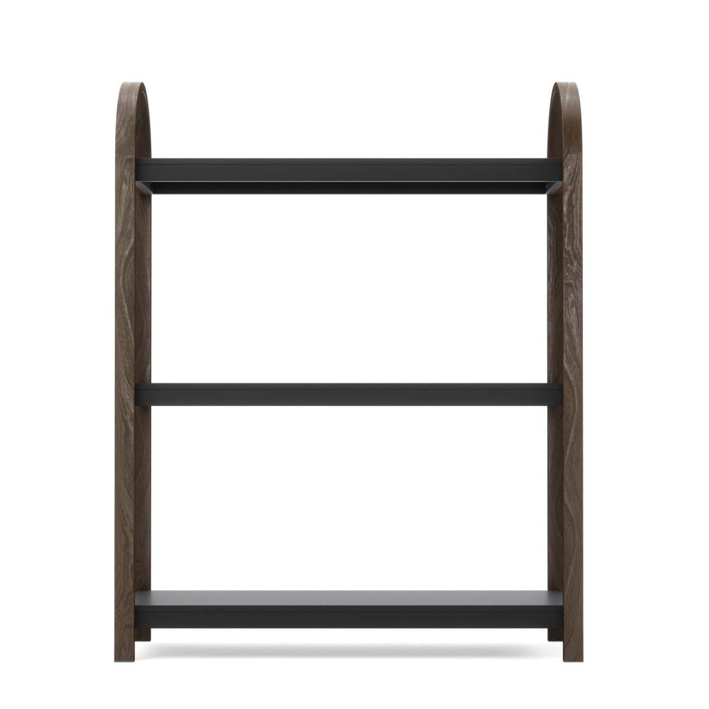 Umbra Modern Bellwood 3-Shelf Library - Noir et Noyer|Bibliothèque moderne Bellwood de Umbra à 3 tablettes - noire et noyer
