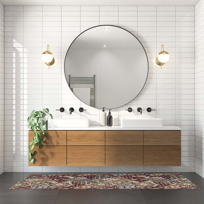 Tapis Bellezza Rouge / Vert 2'2 x 40'0|Carpette Bellezza rougevert 2 pi 2 po x 40 pi 0 po|D21A0RRI