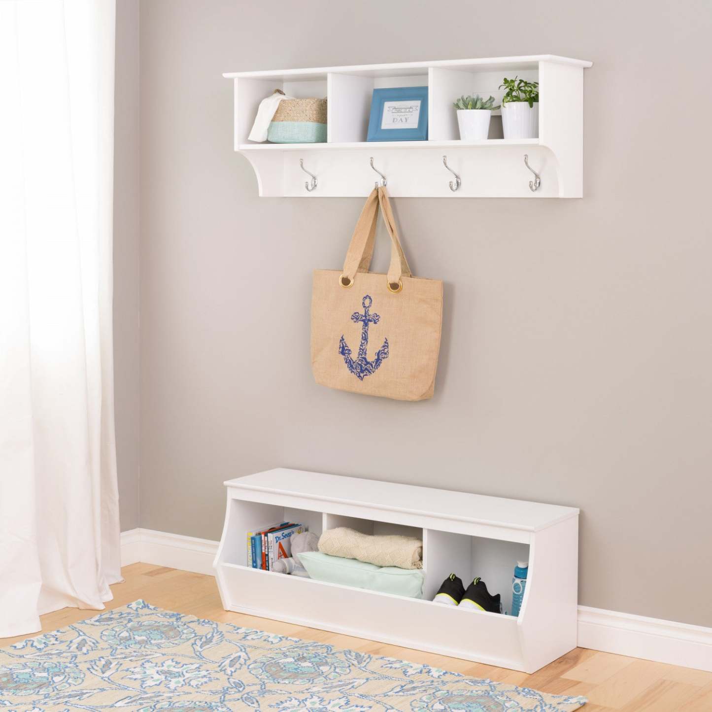 Monterey Stackable 3-Bin Storage Cubbie - Blanc|3 bacs de rangement empilables Monterey - blancs