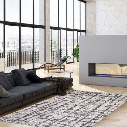 Tapis Jewel Grey - 120 x 170 cm | Tapis Jewel grise - 120 x 170 cm