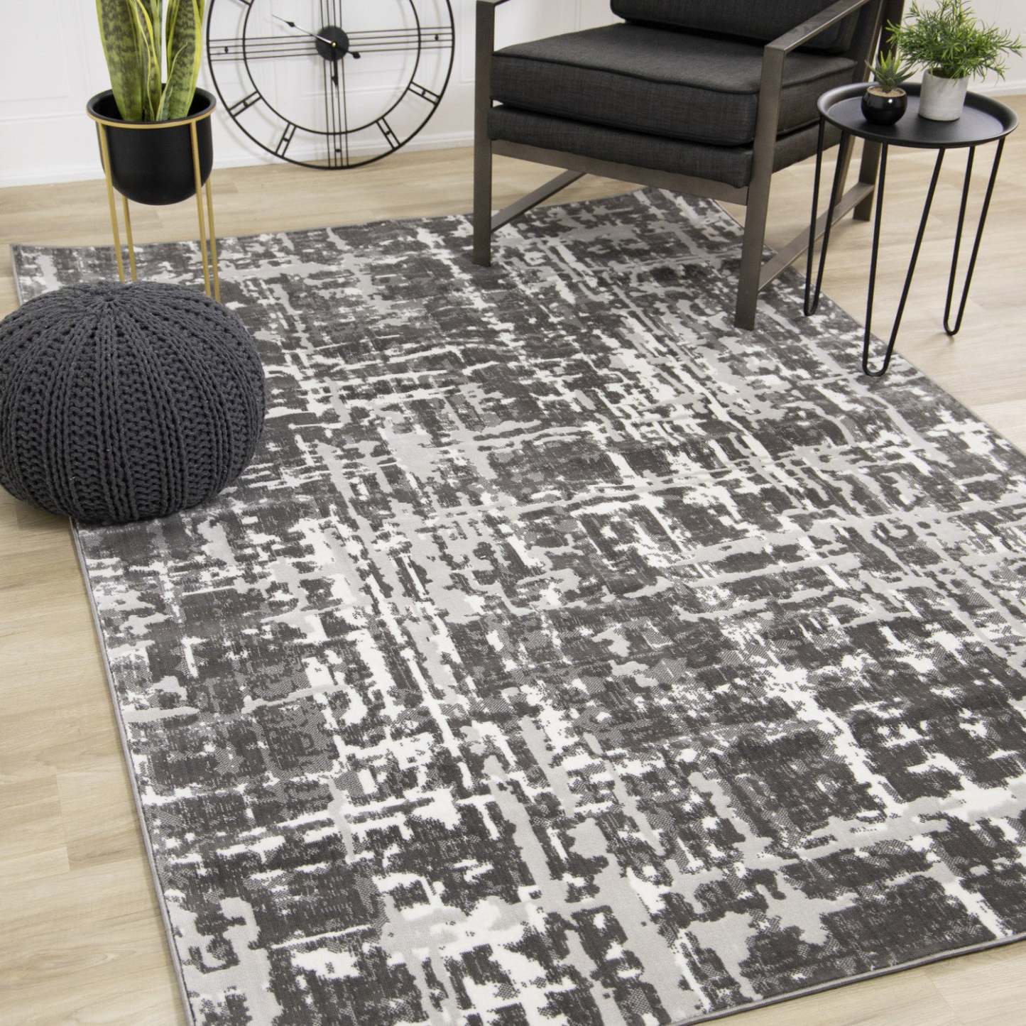 Carpette douce organique lavable à la machine - 5 pi 3 po x 7 pi 7 po