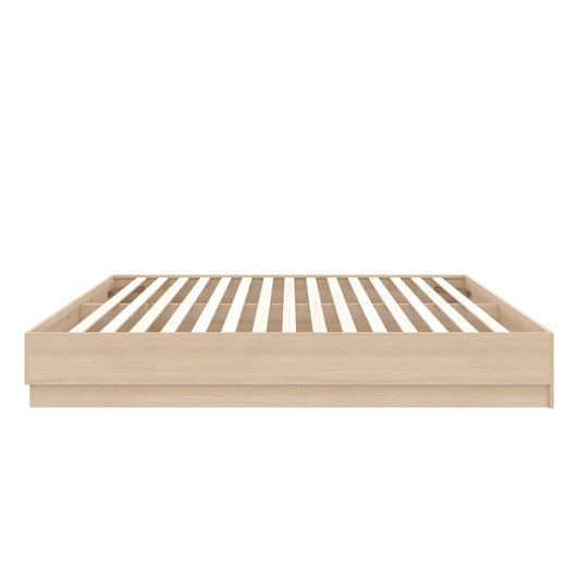 Lit plateforme Nordika Milano Queen - Chêne blond naturel | Grand lit plateforme Milano Nordika - chêne blond naturel