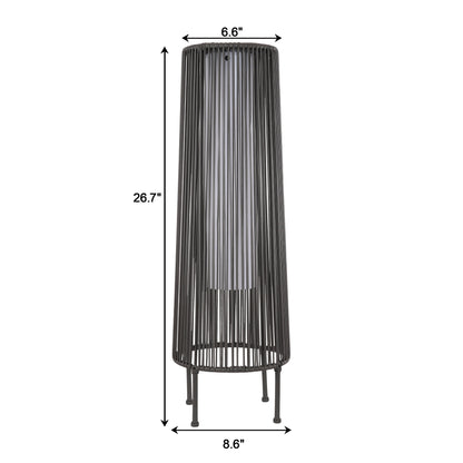 Lot de 2 lampadaires solaires d'extérieur