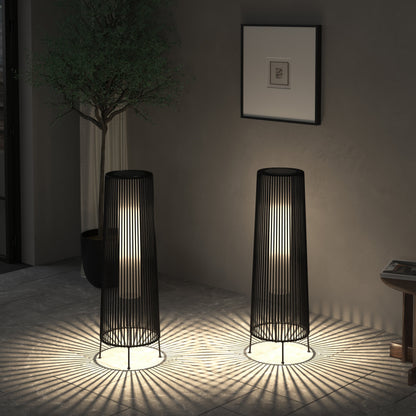 Lot de 2 lampadaires solaires d'extérieur