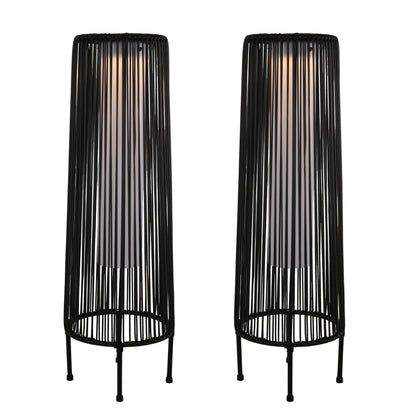Lot de 2 lampadaires solaires d'extérieur