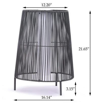 Lot de 2 lampadaires solaires d'extérieur