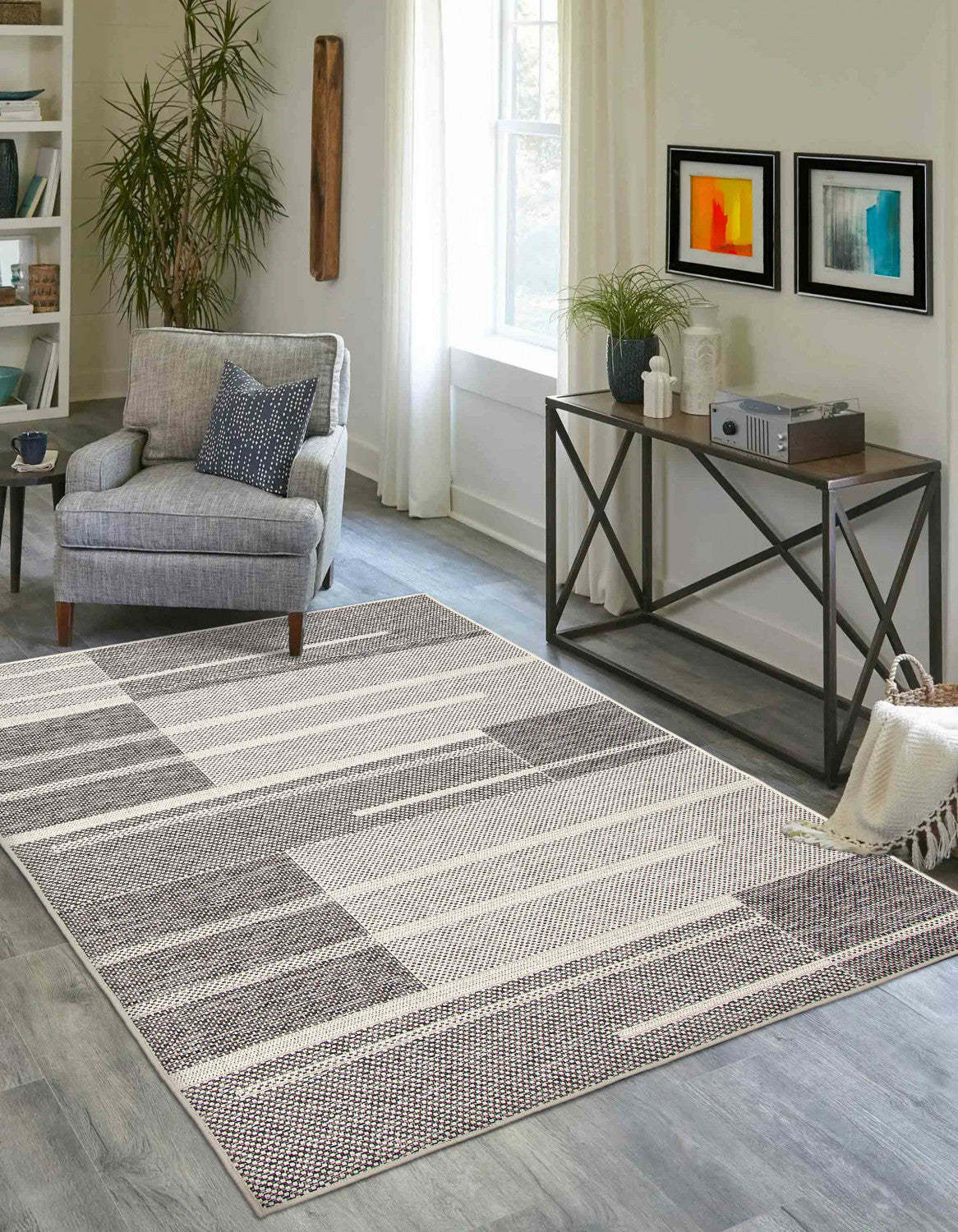 Tapis Atlas Ivoire - 5'0 x 8'0|Tapis Atlas ivoire - 5 pi 0 po x 8 pi 0 po