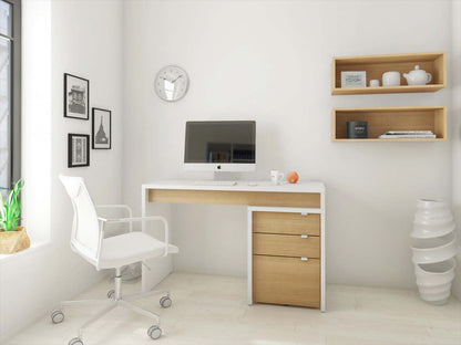 Nordika Chrono Classeur - Blanc/Érable Naturel | Classeur Chrono Nordika - blanc et érable naturel | D08HX8XM