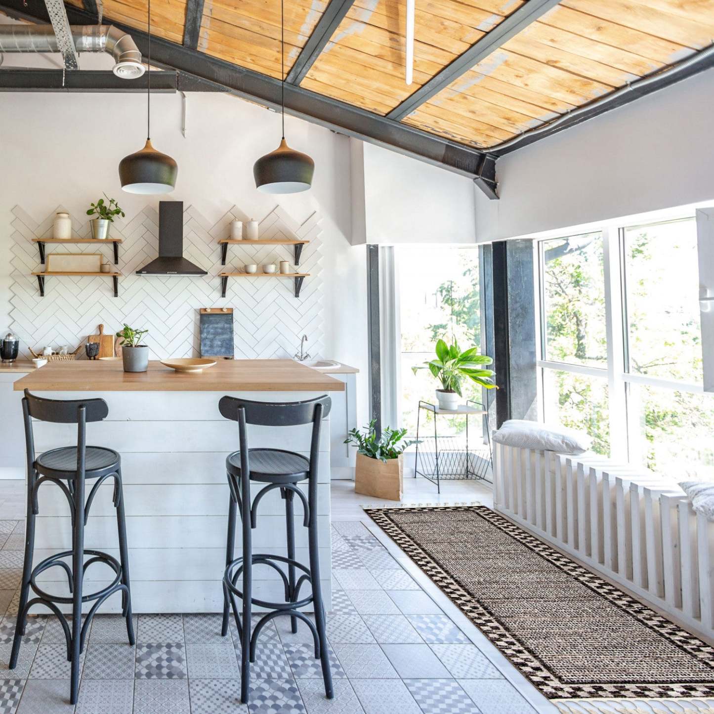 Tapis Vera Quattro ivoire/gris – 2'7 x 8'4| Carpette Vera Quattro ivoiregrise - 2 pi 7 po x 8 pi 4 po|D86FXM7I