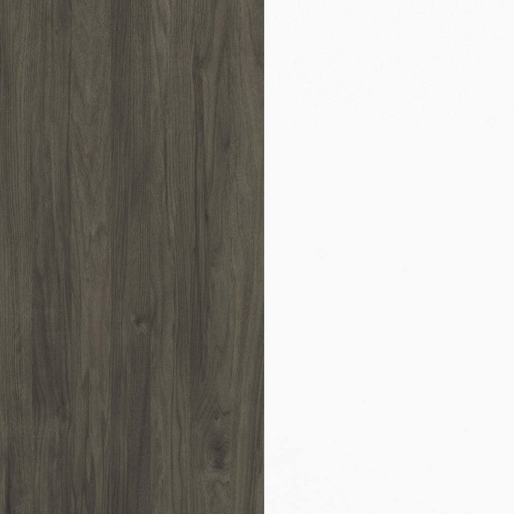 Table de nuit Nordika - Blanc et gris | Table de nuit Nordika - blanche et grise | D08HGL7S