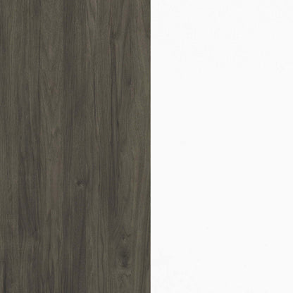 Table de nuit Nordika - Blanc et gris | Table de nuit Nordika - blanche et grise | D08HGL7S