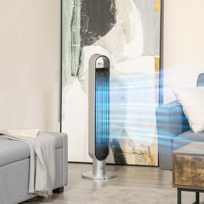 Homcom 39 Cooling Tower Fan With Oscillating And Timer|Homcom Ventilateur De Tour De Refroidissement De 39 Po Avec Oscillation Et Minuterie