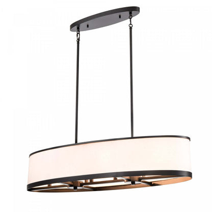 Luminaire d'îlot à 8 lampes High Street De 15 po, noir | Luminaire d'îlot à 8 lampes High Street De 15 po, noir