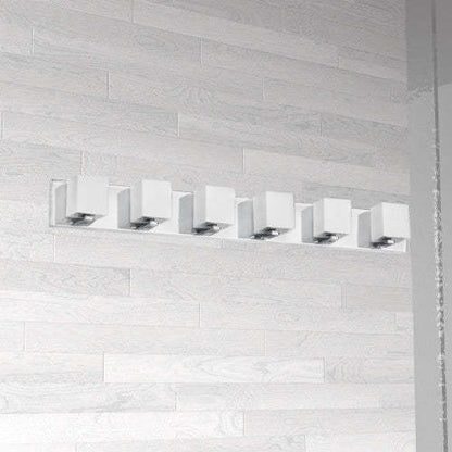 Dainolite Verona 6 Light Vanity Light Polished Chrome Finish White Glass Shade Lamp|Lumière de coiffeuse Verona de Dainolite avec abat-jour en verre blanc, fini chromé poli et 6 ampoules