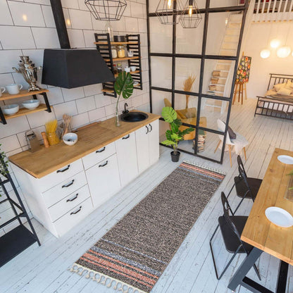 Tapis Vera Earth taupe/ivoire – 2'7 x 8'4| Tapis Vera Terre taupeivoire - 2 pi 7 po x 8 pi 4 po|D86FLUO3