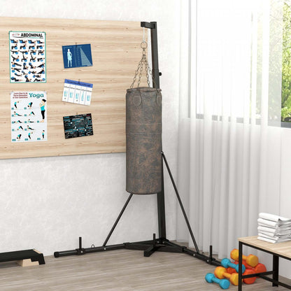 Support de sac de frappe Soozier pour sac lourd, pliable et réglable en hauteur