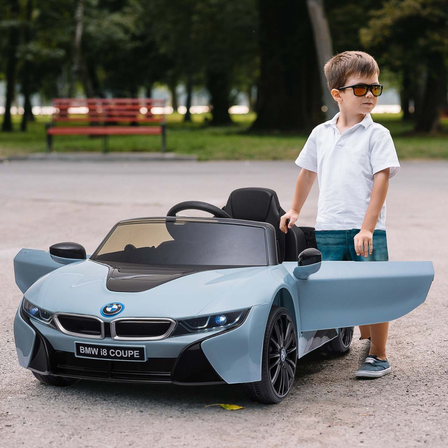 Aosom Voiture Électrique Pour Enfants BMW Coupe Jouet Camion Alimenté Par Batterie Avec Télécommande 2 Sp|Aosom Voiture À Chevaucher Électrique Enfants Compatible 6v BMW i8 Coupé Jouet Alimenté Par Batterie Avec
