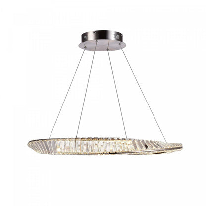 Stella 50 W LED Satin Nickel Pendant|Luminaire suspendu Stella nickel satiné à DEL de 50 W|D06HAD64