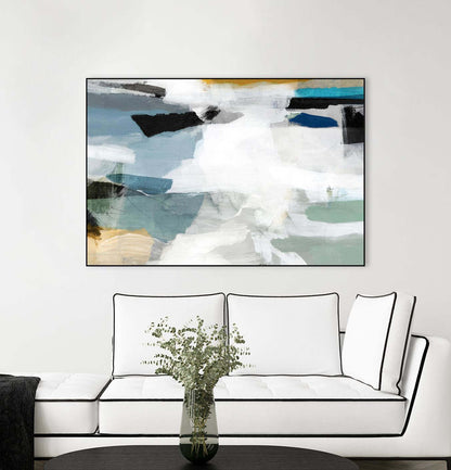Brush Formation Ii Canvas Framed Black 36x24 Wall Art|Œuvre d'art murale sur toile encadrée noire « Brush Formation Ii » 36 x 24