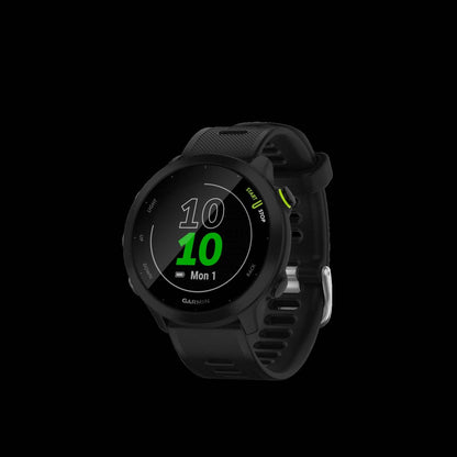 Garmin Forerunner® 55 Montre De Course Gps Intelligente - Suivi Des Sports Et De La Condition Physique, Résistante À L'eau - Noir