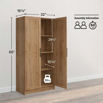 Prepac Elite Storage Cabinet - Chêne naturel|Armoire de rangement Elite de Prepac - chêne naturel