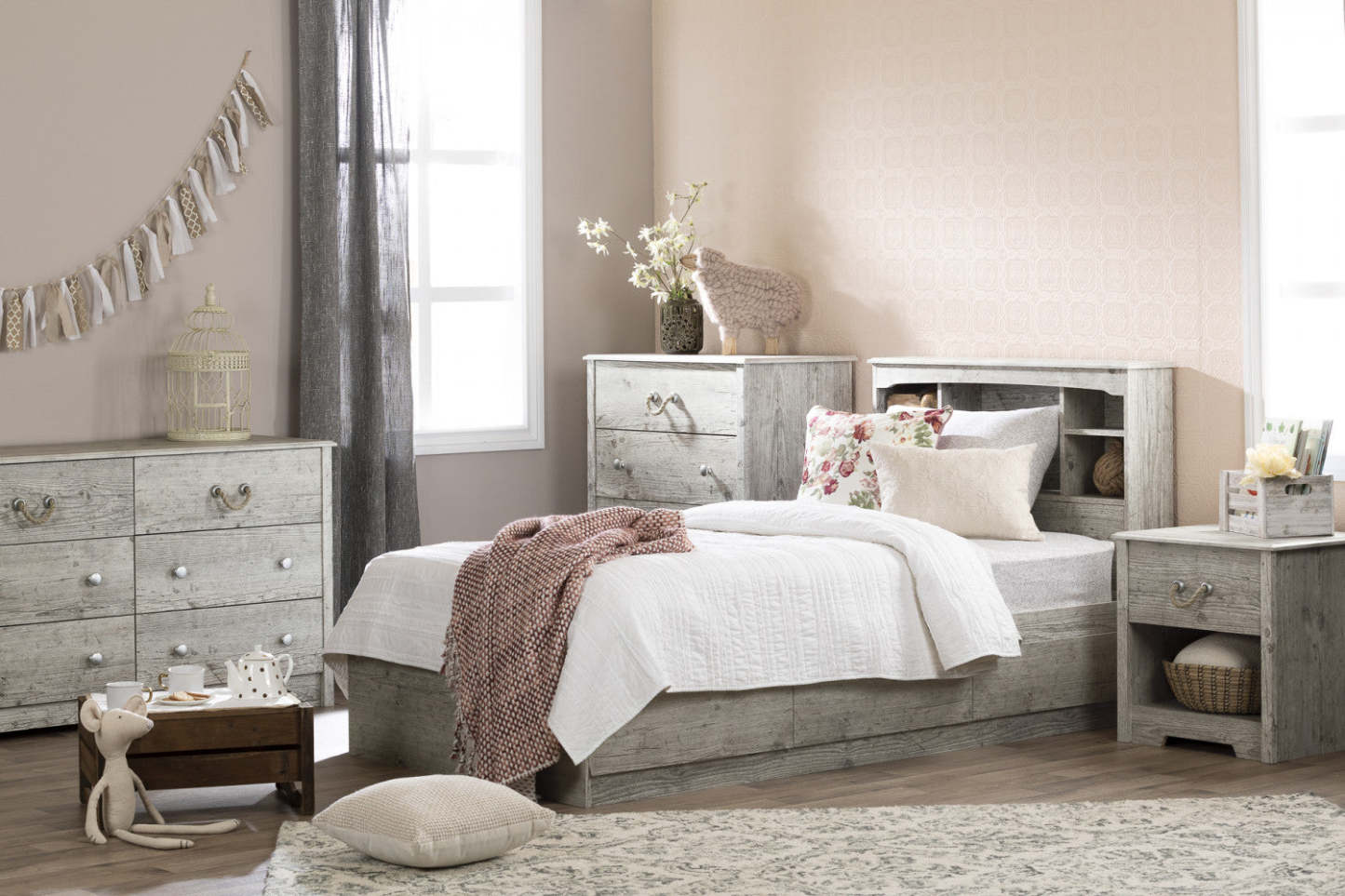 Commode 6 tiroirs Aviron - Pin bord de mer | Aviron Bureau 6 Tiroirs - Pin bord de mer | D83GZBBL