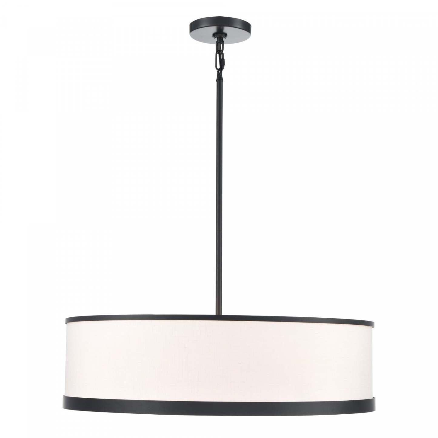 Lustre High Street à 4 lumières, 24 pouces, lampe noire | Lustre A 4 lampes High Street De 24 po, Noir