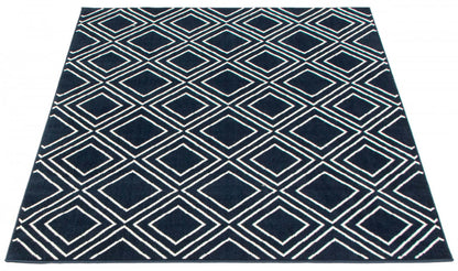 August Geod Navy-White 6'7 x 9'6 Area Rug|Carpette August bleu marine géodeblanc 6 pi 7 po x 9 pi 6 po|D86FC4FI
