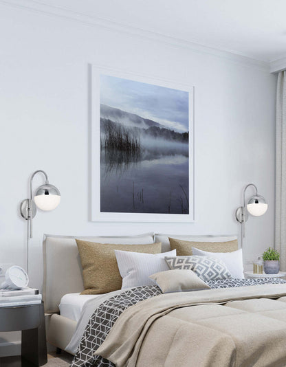 Dainolite Dayana 1 Light Wall Sconce Matte Black Finish White Glass Hardwire Or Plugin Lamp|Applique murale Dayana de Dainolite câblé ou branchée en verre blanc, avec fini noir mat et 1 ampoule