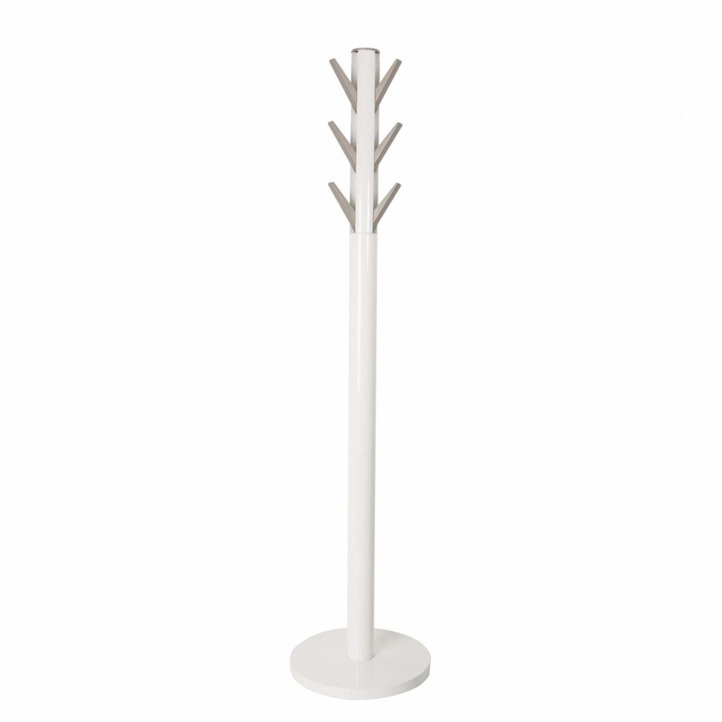 Umbra Modern Wood Flapper Coat Rack - Blanc|Portemanteau moderne Flapper de Umbra en bois - blanc